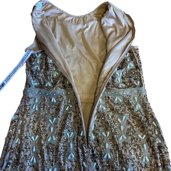 Mac Duggal Embellished Sheath Dress Glam Gala Holiday Party Bridal NWT 12 - Picture 13 of 16